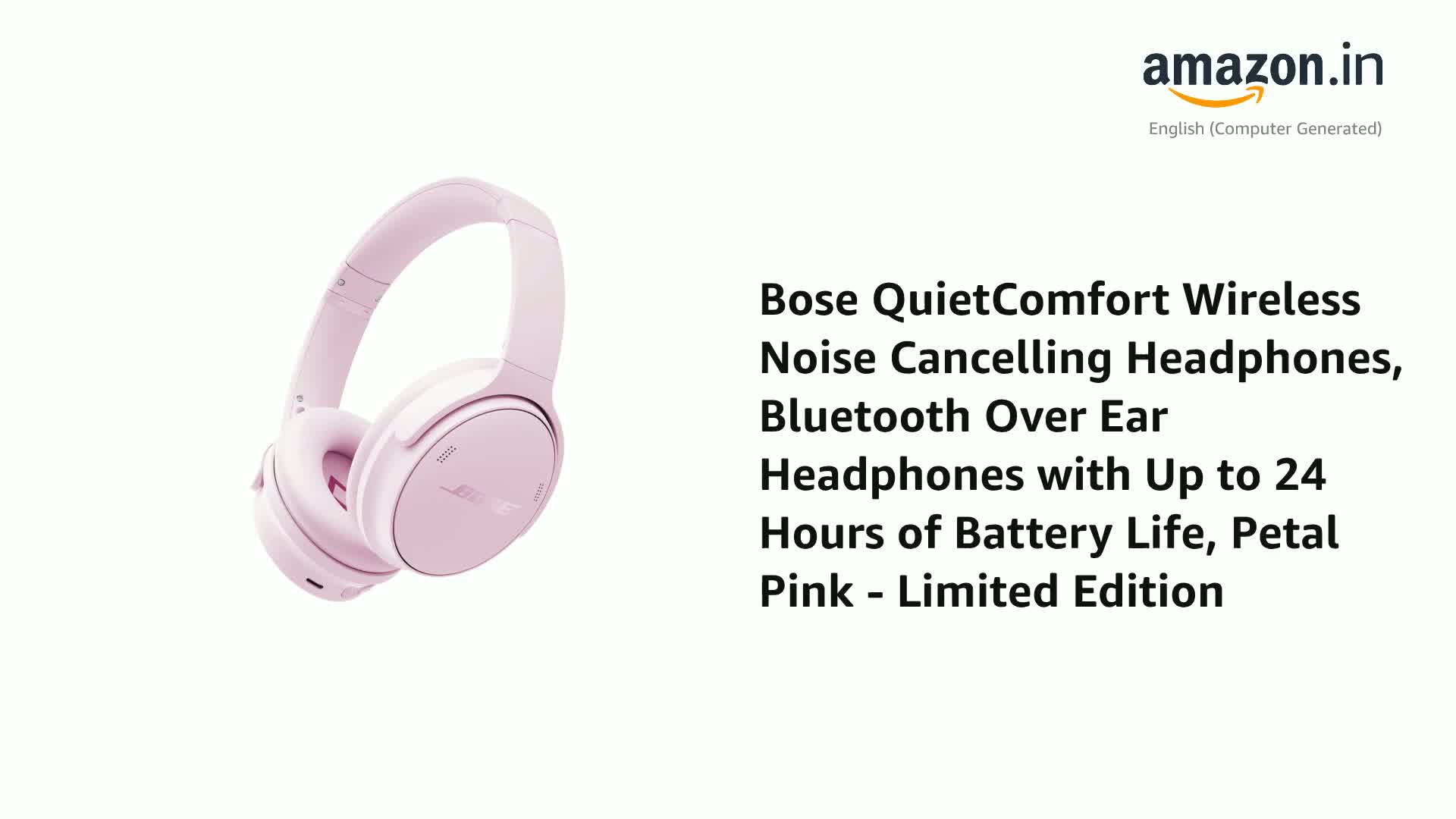 Bose QuietComfort Wireless Noise Cancelling Headphones, Bluetooth