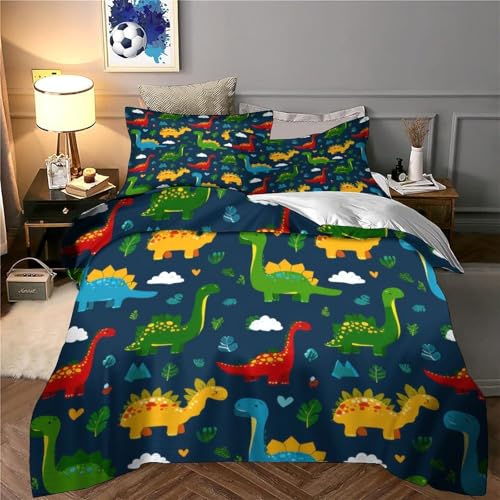Housse de Couette Dinosaure pour Chambre d'Ado Style Vintage