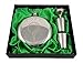 Golf Flask Gift Set - 10 oz Round Flask Engraved with"Fore" - Great Gift for Golfers