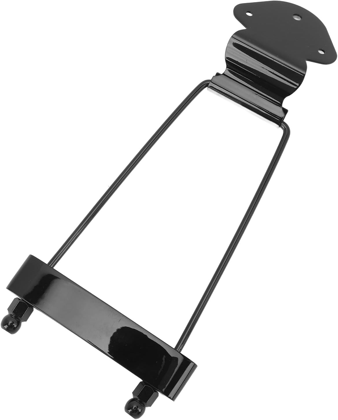 LiebeWH 6 String Guitar Trapeze Bridge Metal Jazz Tailpiece Replacement with Screws for Electric Guitars Jazz (Black), LiebeWHhngacw8ptb-12