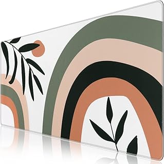 iCasso Large Gaming Mouse Mat,900 x 400mm Extended Large Size Mousepad,XXL Mouse Pad Non-slip Rubber Base and Waterproof Surface Mouse Desk Pad Keyboard Pad for Laser/Optical Mice-Rainbow