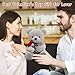 Teddybär Plüsch Kuschelbär 23 cm Teddybär Klein, Teddy Bär mit Rose Stofftier Spielzeug Dekozimmer,Plüschtier Bär Kuscheltiere für Mädchen und Jungen,Geschenk für Weihnachten, Valentinstag, Geburtstag