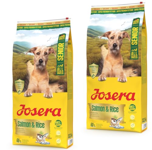 Josera Senior Salmon & Rice 2 x 12,5 kg Trockenfutter für Hunde