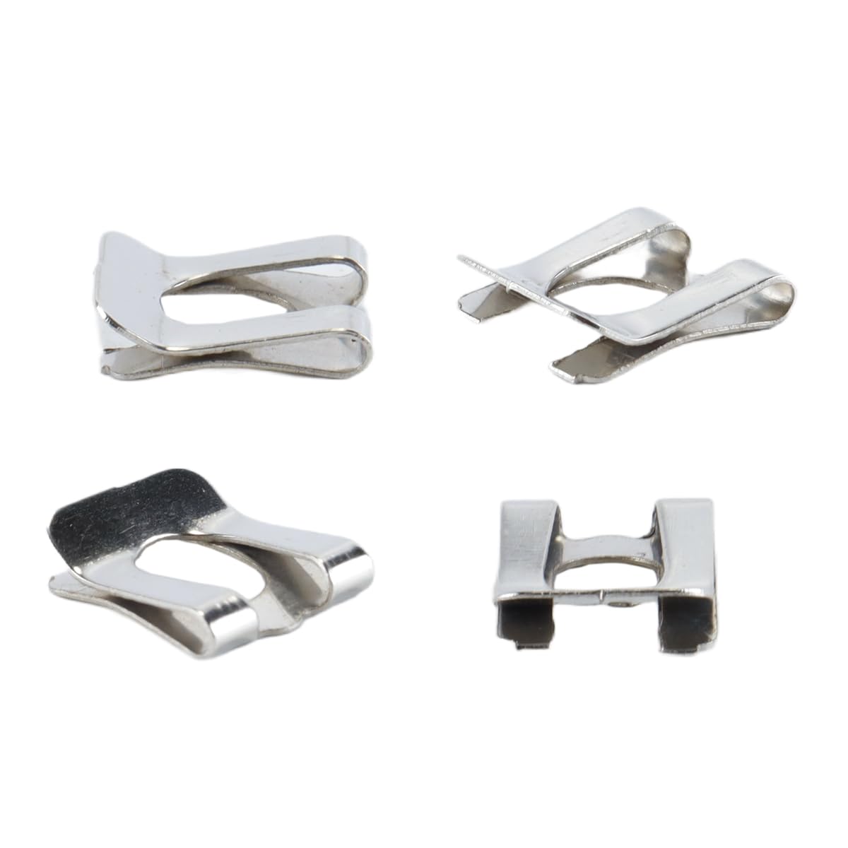 20 pezzi di fissaggio a clip a forcella per perno diametro M6 nichel 65 manganese clip di fissaggio rapido morsetto dado a U clip vite (11,3 x 14,2 mm)