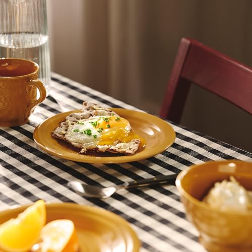 Assiette à dessert en céramique jaune ProTuning Sandskädda au design épuré - 5