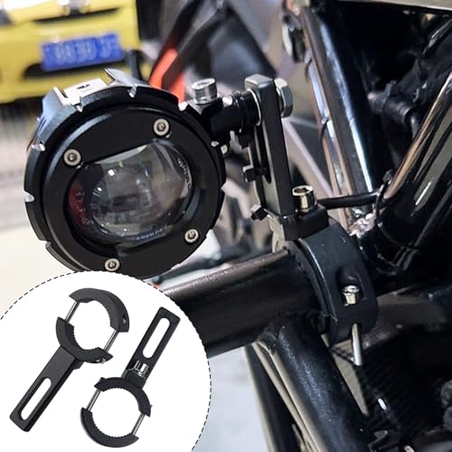 Suysion Motorrad Scheinwerfer Halterung 22–38 mm – Verstellbare Motorrad Licht Halterung für Lenker Gabel Sturzbügel – Universal Scheinwerfer Halter M otorrad für Zusatz- & Nebelscheinwerfer