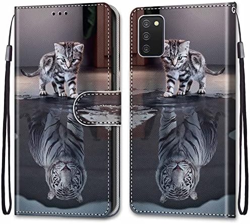 Samsung Galaxy A13 4G Case Flip Shockproof Leather Folio Book Wallet Case with Card Holder Stand Silicone Bumper Protector Cover for Samsung A13 4G Phone Case for Girls Kids, Dog