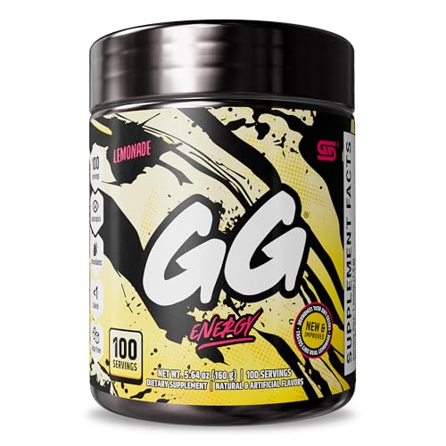 Gamer Supps GG® Energy - Lemonade (100 Servings) - Keto Friendly Gaming Energy and Nootropic Blend
