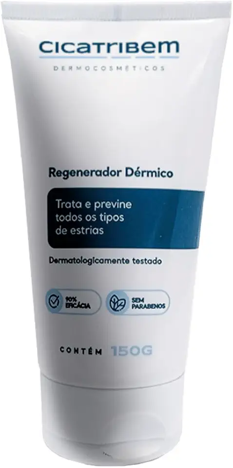 Creme para Estrias Cicatribem 150g - Creme Corporal Previne Estrias e Hidrata com 96% de Eficácia