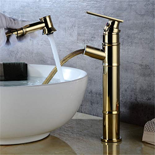 Robinet de lavabo avec douchette à main rétractable pour optimiser le rinçage - 2