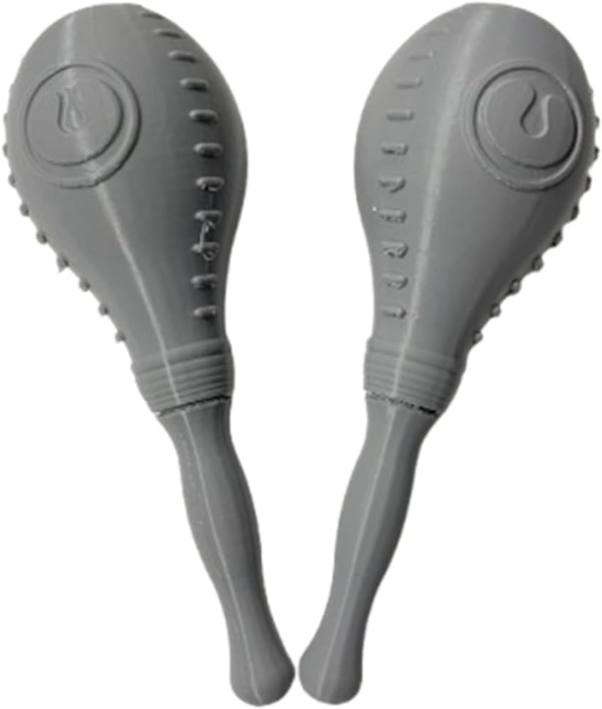 Professional Maracas Pair Carbon Fiber Material High Quality Percussion Instrument Gray - Gray
