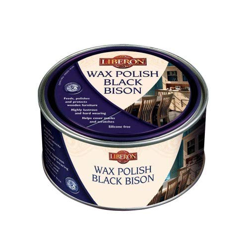 Liberon 500Ml Medium Mahogany Wax Polish Black Bison (Paste)