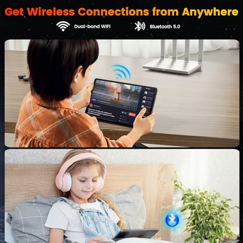 Image of Android 15 Tablet 8.7 inch, Mini Tablet 5000mAh, Dual-Band WiFi & BT5.0, 11GB RAM & 64GB ROM 1TB Expandable, Tablet Computer with IPS HD Display, Kids Tablet Support GPS, GMS, Widevine L1