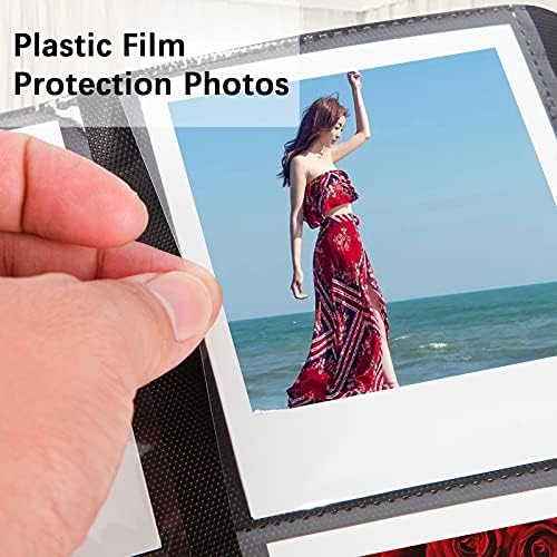 192 Pockets Photo Album for Fujifilm Instax Wide 300, Polaroid OneStep/Polaroid POP/Polaroid Originals 600/Polaroid SX70 Camera 3.5x4.5 Inch Photo,i-Type Film Album (Blue)