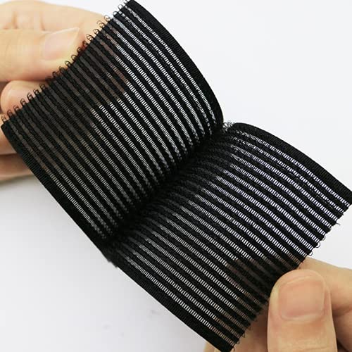 Miniatura 2 de Almohadilla para el cabello, 10 Pcs Magic Bangs Hair Fringe Pegatinas, Accesorios para el cabello - Negro