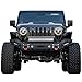 VIJAY Front Bumper Fits 2007-2025 Wrangler JK/JKU/JL/JLU and 2020-2025 Gladiator JT with Winch Plate and Lights
