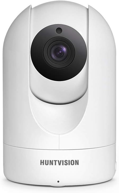 1080P WiFi Camera, Indoor Home Security Camera Wireless House Surveillance IP Cam, Pan/Tilt, Motion/Sound Sensor, Two-Way Audio, Night Vision - Free Cloud Service, P2 (White)