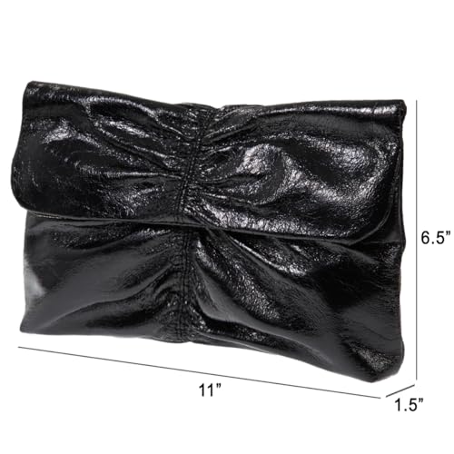 Image of JNB Faux Leather Envelope Clutch Purse