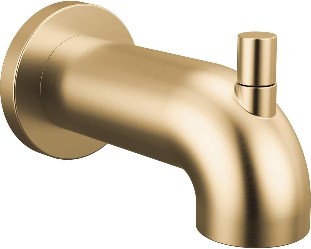 Delta DRP73371CZ Trinsic 6-1/8" Diverter Wall Mounted Tub Spout Champagne Bronze