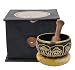 DharmaObjects Tibetan Singing Bowl Mallet And Cushion Box Gift Set (8 Lucky Symbols)