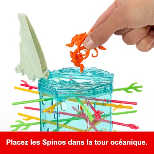 Mattel Games Jurassic World : Renaissance SOS Ouistiti jeu pour les enfants et la famille avec tour océanique et figurines de spinosaures inspirées du film JFW44 - vue 3