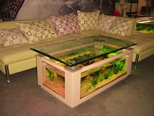 36gl Rectangle coffee table aquarium, completely fish ready with hidden filter and...