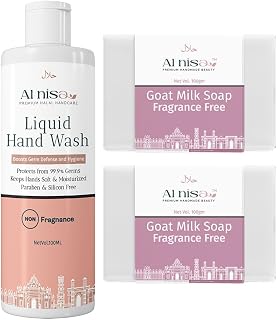 Fragrance Free Liquid Hand Wash for Hajj/Umrah, Fragrance Free Goat Milk Soap Set of 2, 100gmx2, Paraben & Silicone Free, ... Price In India
