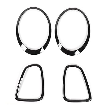 R56系　ヘッドライトリング & テールライトかトリム 　ブラック ミニクーパー MINI MINI純正 テールライト リング “ブラック ライン”（R56/R57