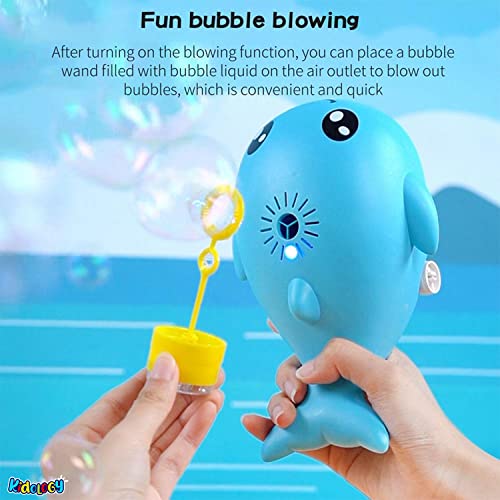 Image of KIDOLOGY Floating Balls Little Whale Toy, Electric Air Blowing Floating Ball Toys, Unique Birthday Party Gifts for Boys, Girls, Kids, Children Aged 3+ (White)
