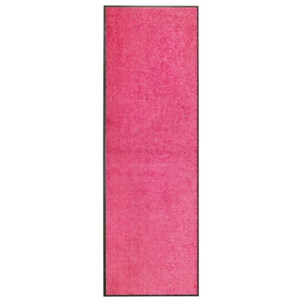 Paillasson lavable - Rose - 60 x 180 cm - Antidérapant - Pour