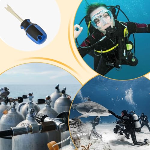 Válvulas de tanque de cilindro de buceo portátiles herramienta de rueda de mano 4