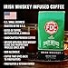 Fire Department Coffee - Gives Back to Firefighters - Irish Whiskey Infused Ground Coffee - Medium Roast - Non-Alcoholic - Roasted in the USA - Veteran Owned -12 oz