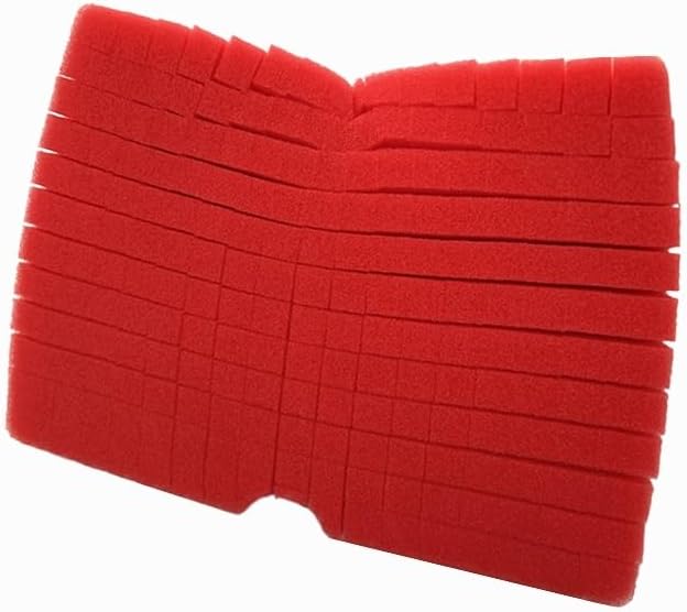 Compatible for Large Cross Cut Durable Soft Foam Grid Sponge Rinseless Absorbent Easy Grip Non Scratch Car Wash Tools(5 Red Sponges)