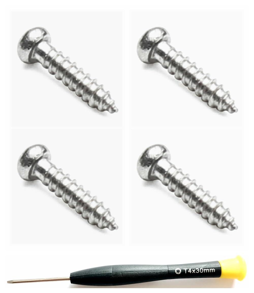 Caulo Repair Kit of T4 Screws and Screwdriver Fix for Oakley Two Face OO9189 TwoFace XL OO9350 Glass Sunglass Frames (4 pcs T4 Screws w 1 Screwdriver)