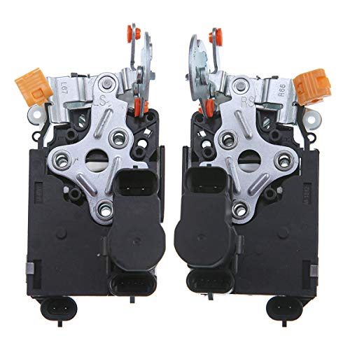 Image of Set of 2 Front Door Latch Lock Actuator for Chevrolet Silverado Suburban Avalanche Tahoe GMC Yukon Sierra Cadillac Escalade