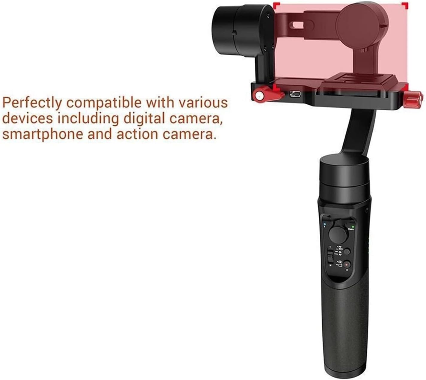 Camera stabilizer Three- Stabilizer Mobile Phone Micro-Single Sports Camera Handheld Anti-Shake Gimbal Vlog Live Video Support for Outdoor Video Recording