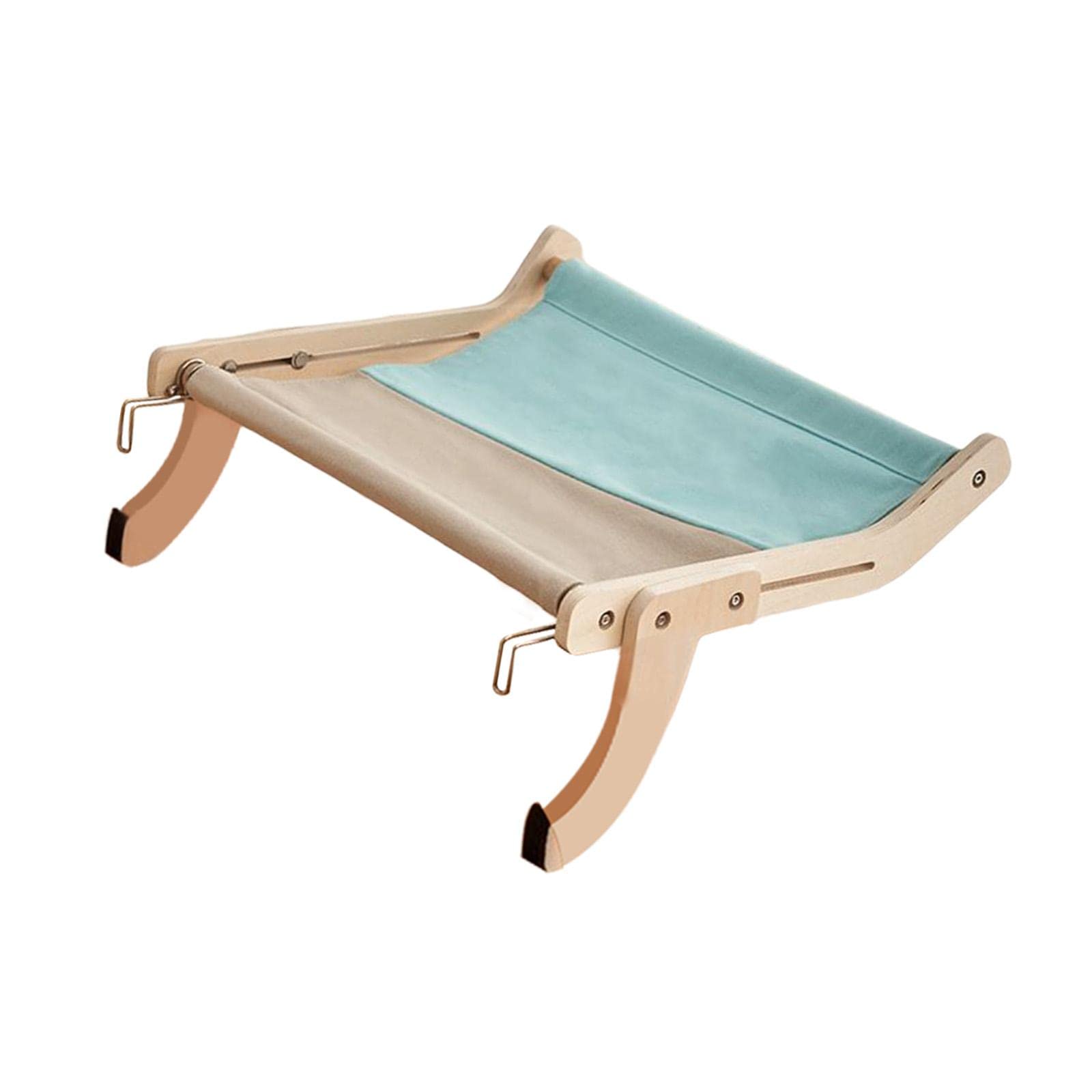 F Fityle Chat fenêtre perchoir Chat fenêtre hamac siège pour Chats d'intérieur lit de Chat réglable offrant Gain de Place Lavable, Bleu Gris