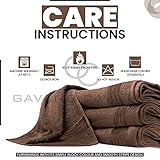 GC GAVENO CAVAILIA New Hampton Pack of 4 Bath Towel Set, 100% Ringspun Cotton, Extra Absorbent 450 GSM Luxury Bath Sheets, Natural, 4PK - Image 4