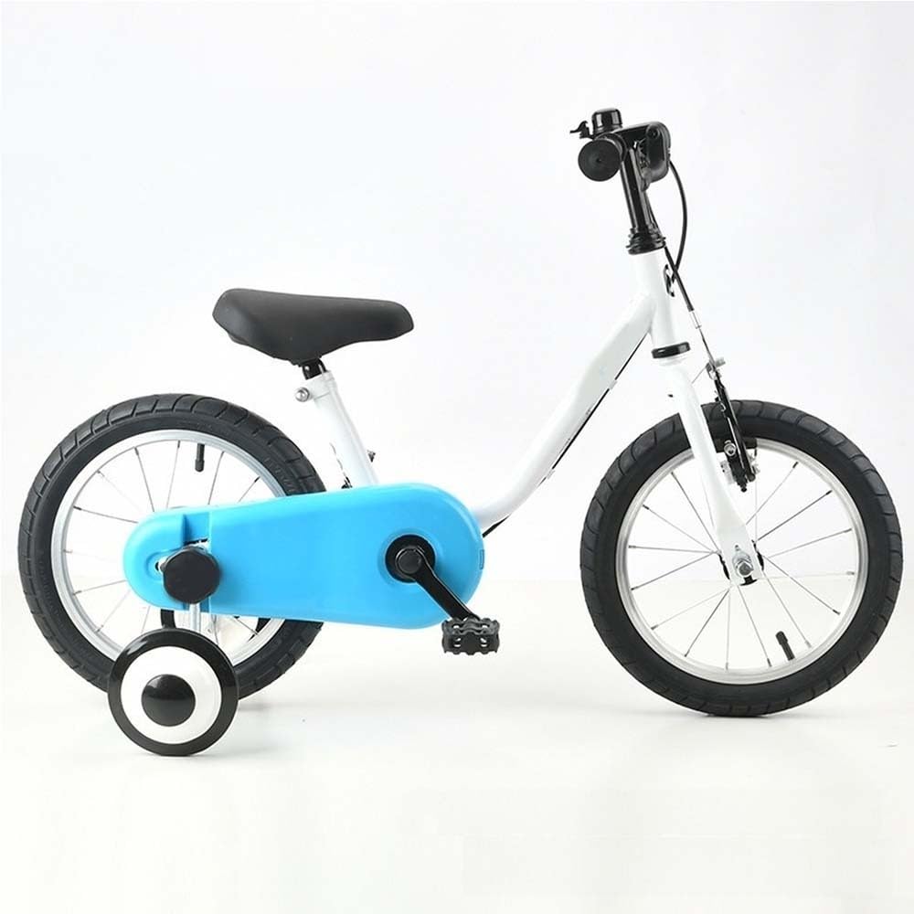 Ruedas de entrenamiento de bicicleta para niños, juego de acero inoxidable con hardware, compatible con bicicletas infantiles de 12, 14, 16 pulgadas, ajuste multimarca, negro (14)