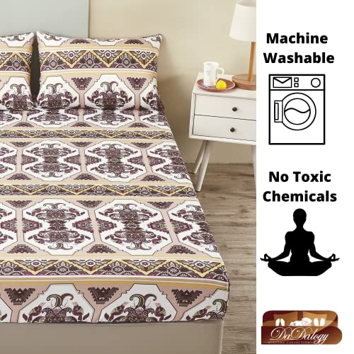 Dada Bedding Collection Bed In A Bag Set - 11 Pieces - Elegant Paisley Burgundy Purple Kilim : Full Bedroom Set With Fitted Sheet, Throw Pillows, And Valances - Queen #TOP7