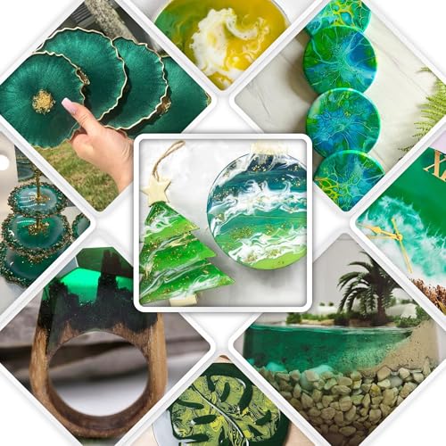 Alumilite Liquid Color Dye (Green, 1 oz) Highly Concentrated Tint for Casting Resin, Polyester, and Urethane - Ideal for Clear, Translucent, or Opaque DIY Arts and Crafts, Beginners & Professionals