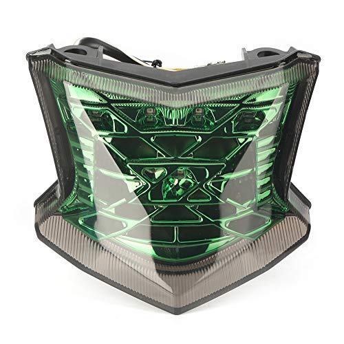 Bacar Luz trasera intermitente de freno para scooter, lámpara LED integrada para Z900 ABS 2017-2023 / Z650 ABS 2017-2023, verde