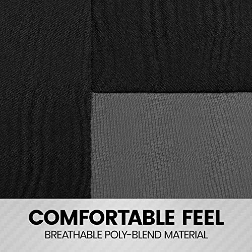 Bdk Polypro Car Seat Covers Full Set In Gray On Black – Front And Rear Split Bench Seat Covers For Cars, Easy To Install Car Seat Cover Set, Car Accessories For Auto Trucks Van Suv #TOP7