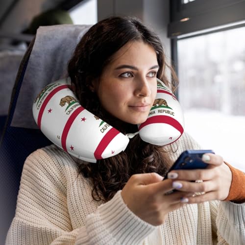 Almohada cervical de viaje con funda de poliéster negro miniatura 6
