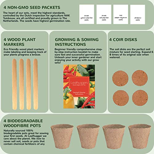 Kit Cultivo Pimientos Set De Cultivo Interior Con Semillas ...