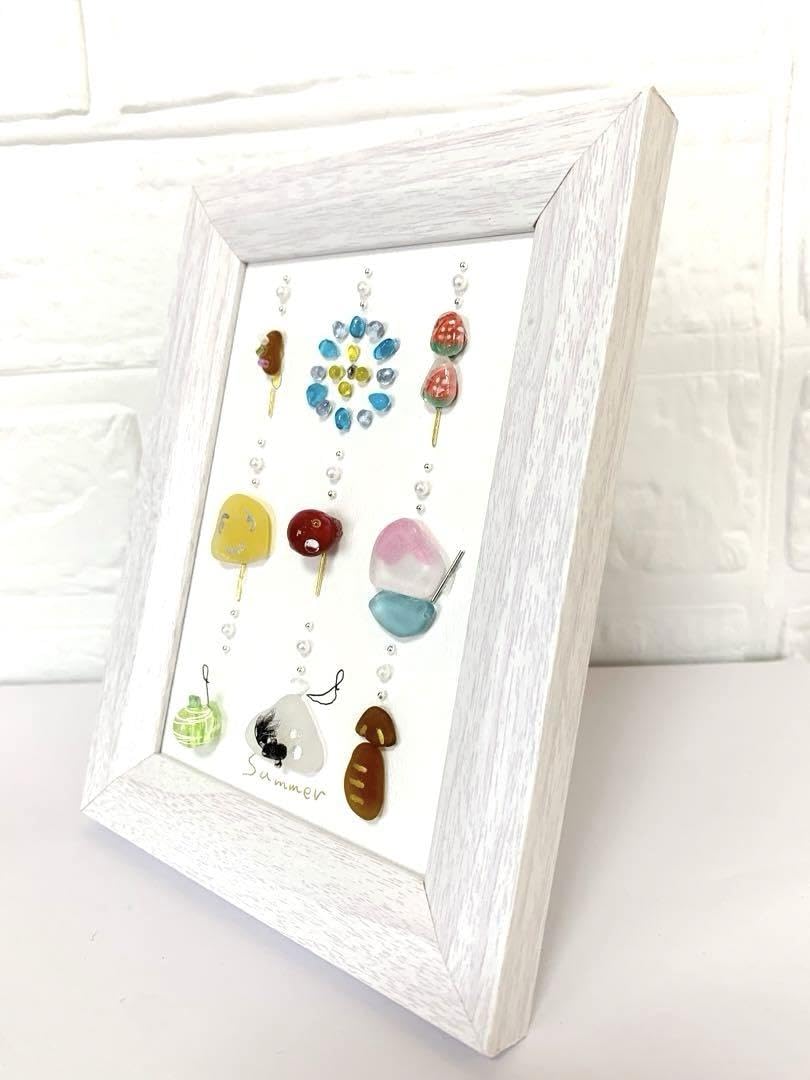 Amazon.co.jp: シーグラスアート No.20 summer サマー 夏 夏祭り