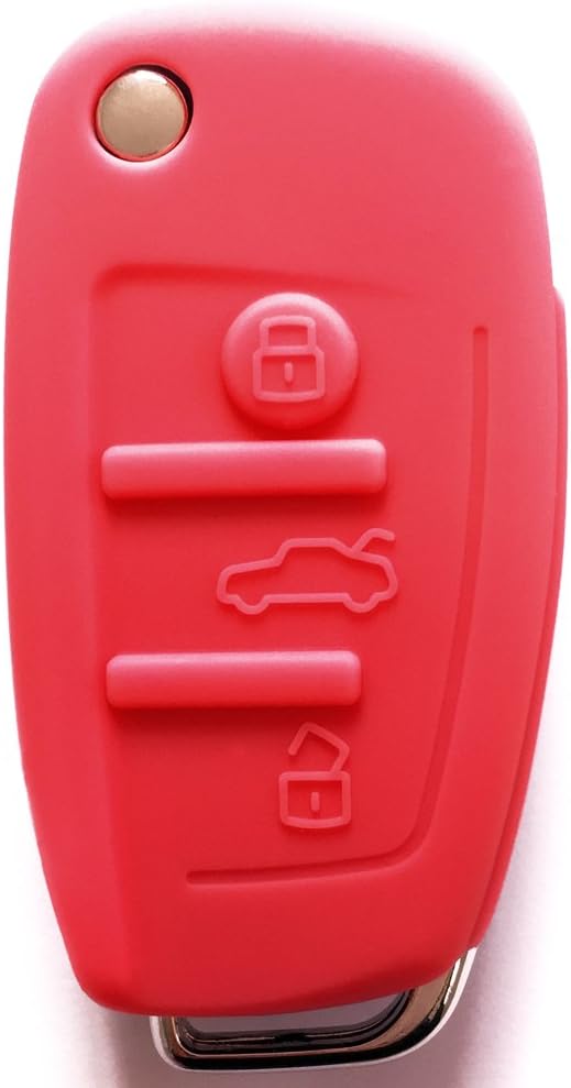Red Flip Key Cover for AUDI by First Midwest