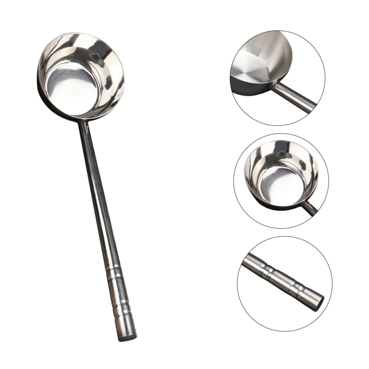 Louche à Eau Domestique en Acier Inoxydable, Grosse Capacité, Manche Long, Usage Maison et Cantine, Cuillère Multifonction Cuisine