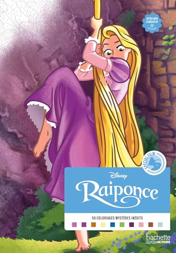 Portada de Coloriages Mystères Spécial Film: Raiponce: Colorie les Chiffres et Dé