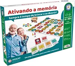 Brinquedo Pedagógico Jogo De Tabuleiro Ativando a Memória Para Idosos e Crianças